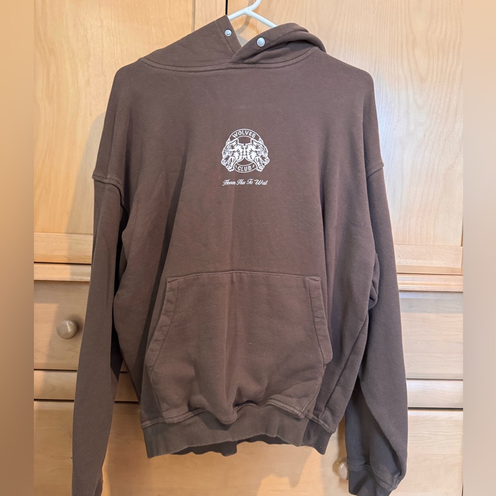 Darc Sport Brown Hoodie Heave Has To Wait Collection